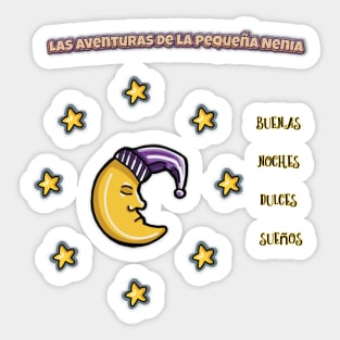 Buenas noches - The Adventures of Little Nenia - Spanish version Sticker